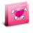 Folder Heart II Pink Icon 48x48 png